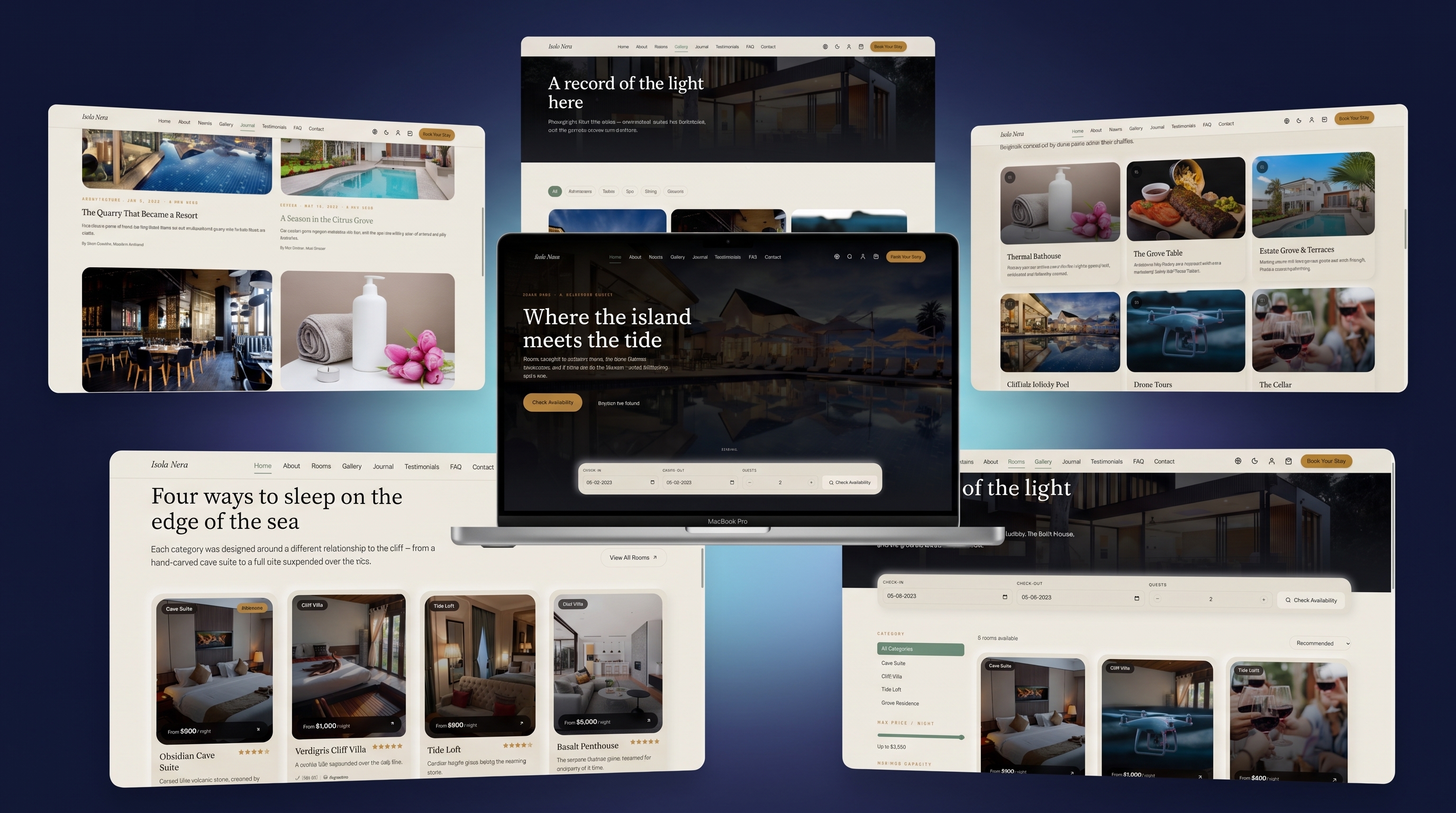 Isola Nera luxury coastal resort overlooking the sea